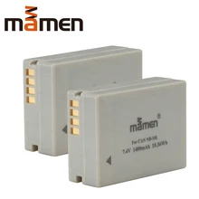 Mamen 2 шт. 1400 мА/ч, NB-10L NB10L NB 10L цифровой батарейный блок камеры объектива Цифрового Фотоаппарата Canon G1X G15 G16 HS SX50HS SX60HS SX40 литий-ионные аккумуляторы