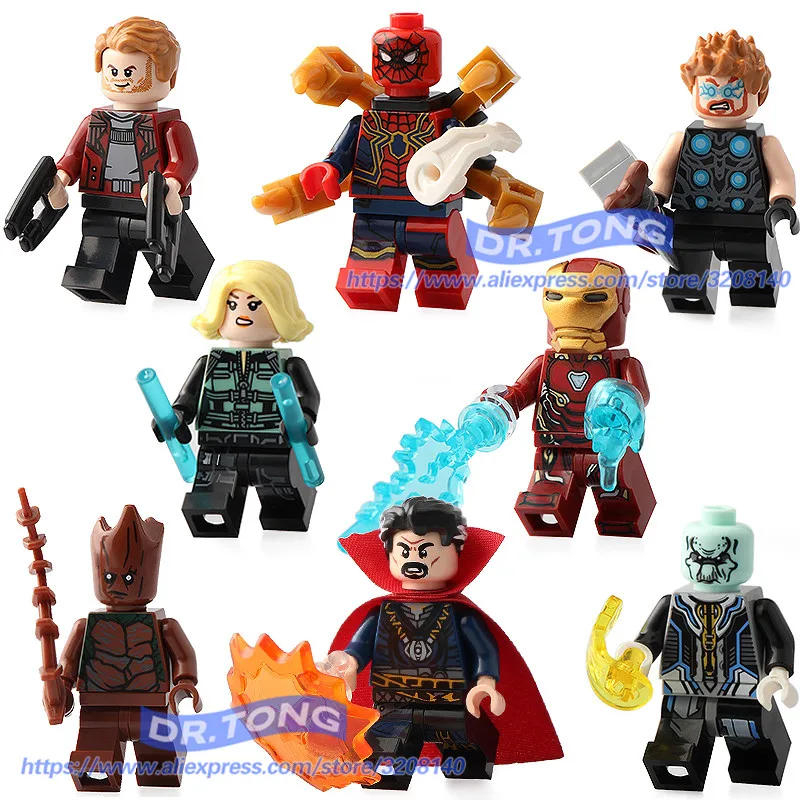 Doctor Strange Marvel Avangers Infinity War Thanos Super Heroes Building Blocks
