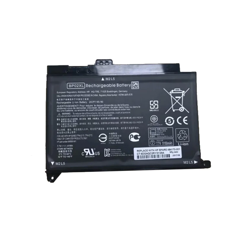 GZSM Аккумулятор для ноутбука BP02XL для hp 15 15-AU Аккумулятор для ноутбука 849909-850 849569-421 HSTNN-LB7H BP02041XL AU162TX аккумулятор