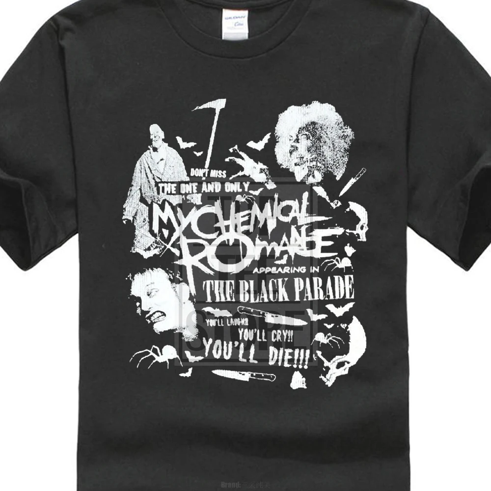

2017 Latest My Chemical Romance Scary T Shirt Gerard Way Black Parade New Merch Hipster Tops Short Sleeve Tees