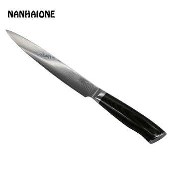 

NANHAIONE 8 inch meat Cleaver with Micarta Handle Japanese Kitchen Knives Damascus Steel Knife Cooking Knives CL017