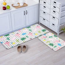 Мультфильм Фламинго кухонный ковер для гостиной спальни современный стиль декоративные напольные коврики нескользящий коврик прямоугольной формы для ванной комнаты