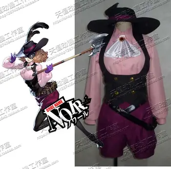 

[STOCK] 2018 Anime Persona 5 Haru Okumura Uniform Cosplay Costume hat+shirt+vest+pants+socks+gloves+belt Halloween FreeShipping.