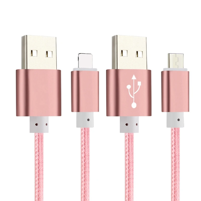 Original Metal Data USB Cable for Apple iPhone 6s Plus 5s for Samsung