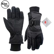 Ким юаней занятий сноубордом, лыжами Зимние перчатки-Водонепроницаемый, 3m Thinsulate Подкладка на холодную погоду перчатки для Для мужчин и Для женщин
