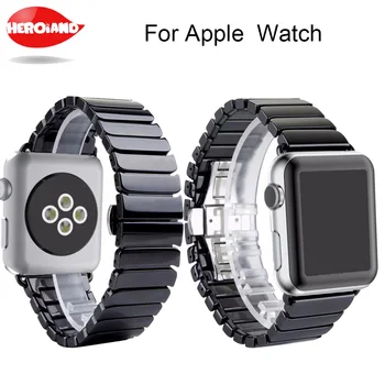 

for Apple Watch 2 color Ceramic Watchband for Apple Watch 38mm 42mm Smart Watch Band Link Strap Bracelet Ceramic Links Watchband