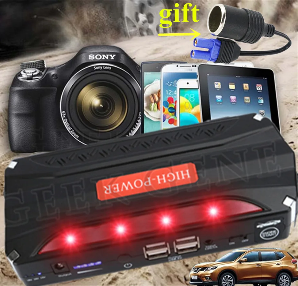 

2018 high capacity Car Jump Starter 600A Pack Portable Starter Power Bank 12V Charger for Car Battery Booster Buster Diesel