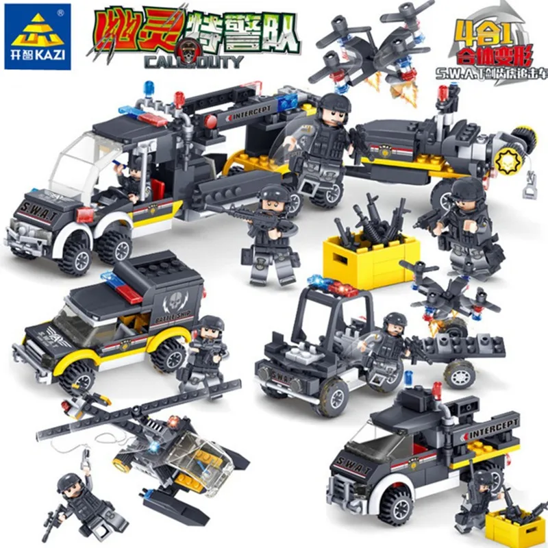 block tech swat team construction set