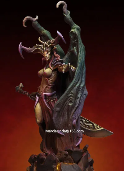 

1/32 Scale 8-9.5CM High Demon messenger Unpainted Resin Model Kit Figure Free Shipping