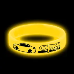 1 шт. унисекс световой оранжевый силикон автомобиль знак голографический Браслет спортивный браслет для OPC логотип для автомобильного