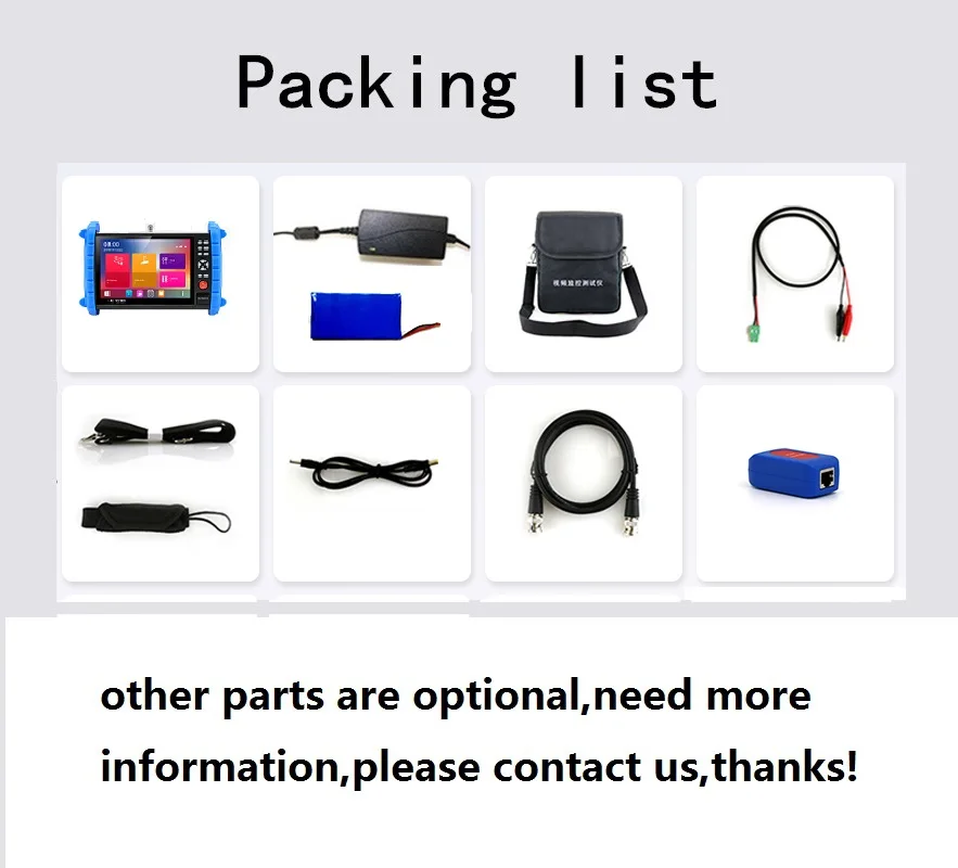 packing list