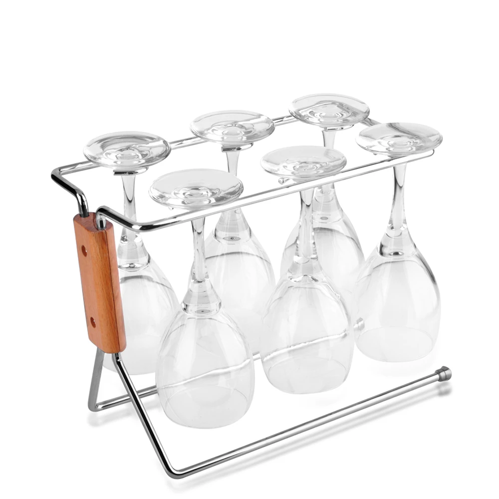 Practical Stainless Steel Wine Rack Wine Glass Hanging Rack Stemware Goblet Holder Inverted Glass Drying Rack Wine Glass Stand Stand Earrings Stand Columnstanding Bath Aliexpress