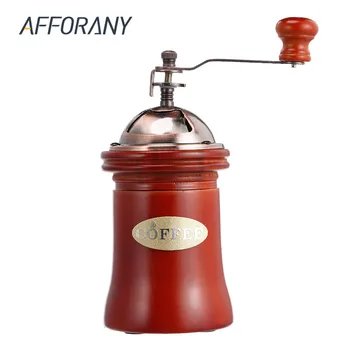 

Manual Wooden Coffee Grinder Hand Grinding Machine Retro Style Design Coffee Bean Food Pepper Mills Vintage Maker Kitchen Tools
