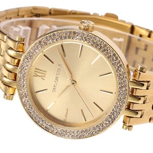 Тейлор коул люксовый бренд Relogio Feminino горный хрусталь чехол золота полные женщины одеваются часы браслет кварцевые часы / TC001 - Цвет: Golden TC001