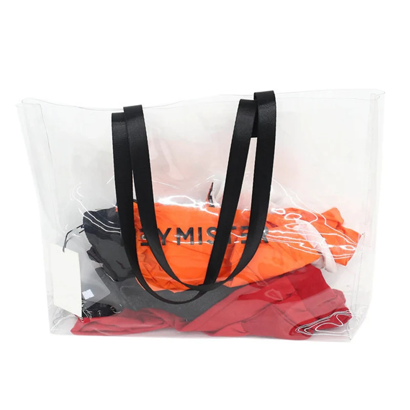 

Bag Female 2019 New Portable Female Packets Shoulder Oblique Cross Package Large Capacity Beach Bag PVC Transparent Jelly Bag