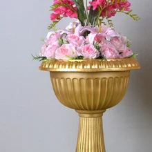 4 шт Большой размер золотой свадебный цветочный горшок/Свадебная ваза
