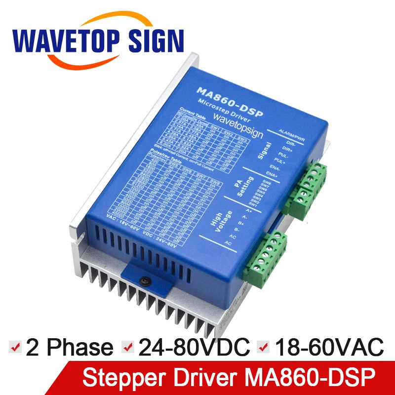 

Stepper Motor Driver 2 Phase Stepper Driver MA860-DSP use for CNC Router Engraving Machine and Cutter Machine