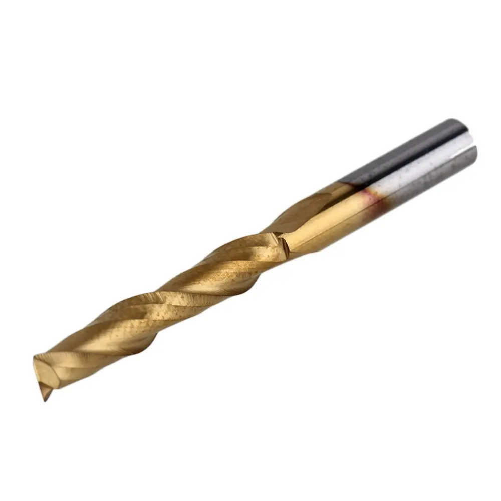 5x Gold Titanium Coated Double flute Wood Working Spiral Router Blade