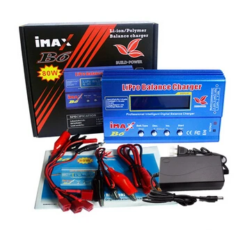 Зарядное устройство для аккумуляторов Lipo Balance charger iMAX B6 12V charger Lipro Digital RC battery Balance charger 12V power Adapter - Цвет: B6 with US Adapter