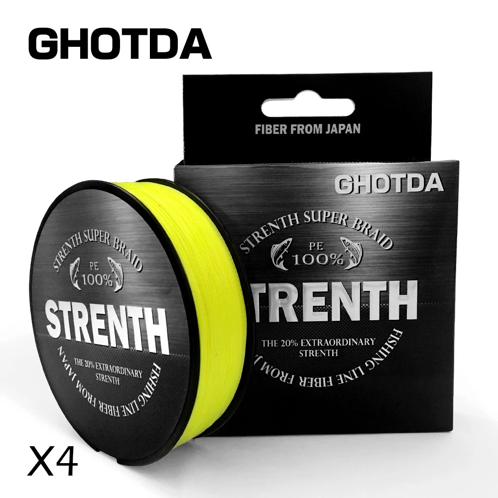 

GHOTDA 150M Braided Fishing Line 4 Strand PE Line Braid Multifilament Fishing Line 12 15 20 30 38 43 52 65 83LB