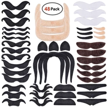 Afdeal Creative Funny Costume Mustache Pirate Party Halloween Cosplay Fake Beard Whisker For Kids Adult Novelty Party Supplies