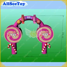 Новая надувная АРКА конфет 2,7 м высокая надувная АРКА для событий воздуходувка в комплекте