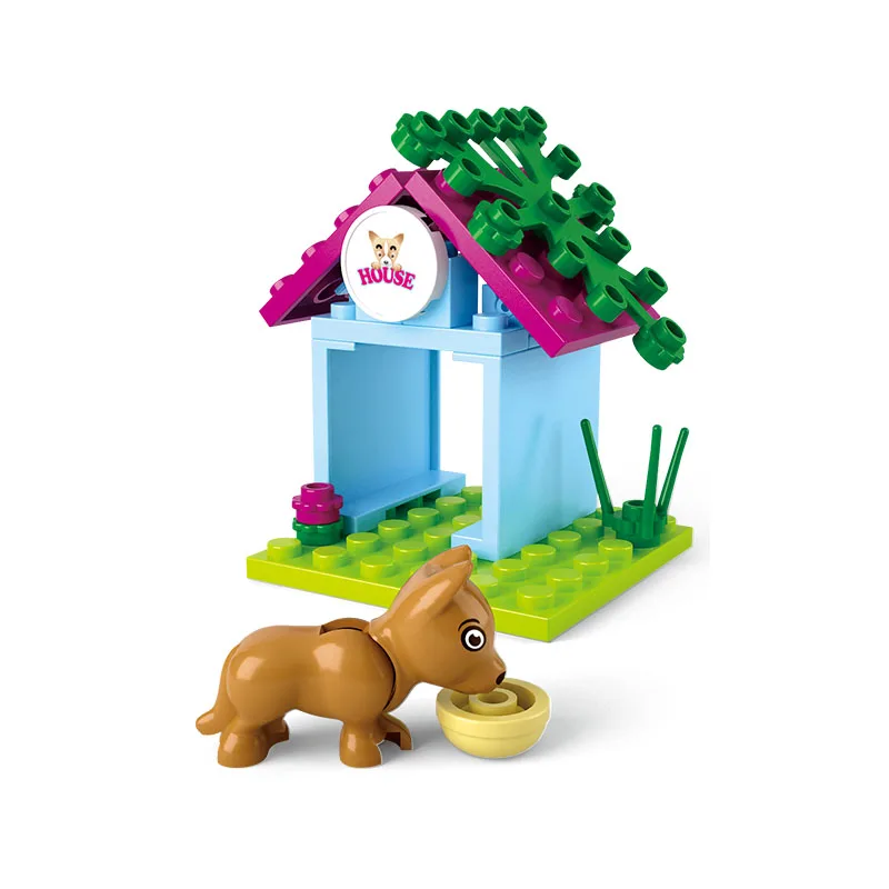 Sluban Model Building Compatible lego Lego B0513 19pcs Model Building Kits Classic Toys Hobbies Girls Dog's House Sluban Model Building Compatible lego Lego B0513 19pcs Model Building Kits Classic Toys Hobbies Girls Dog's House