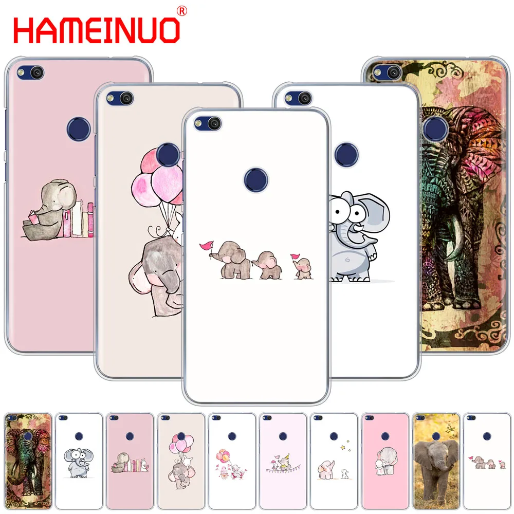 HAMEINUO мультфильм милый слон и Кролик чехол для телефона huawei Ascend P7 P8 P9 P10 P20 lite plus pro G9