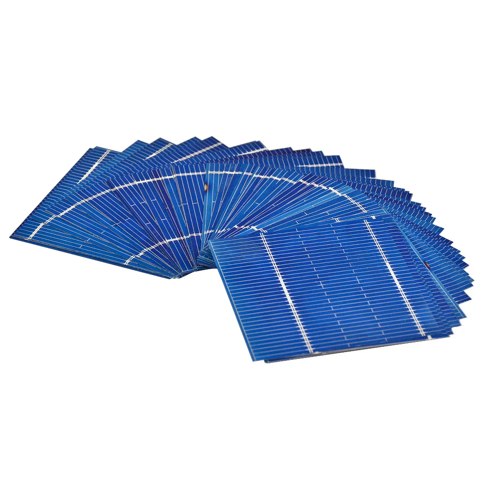 SUNYIMA 100PCS  napelemes Ablaktábla 0.5V 0.46W 52*52mm napelemes Rendszer DIY számára Üteg Pártsejt telefont chargers Maroktelefon napelemes Galvánelem