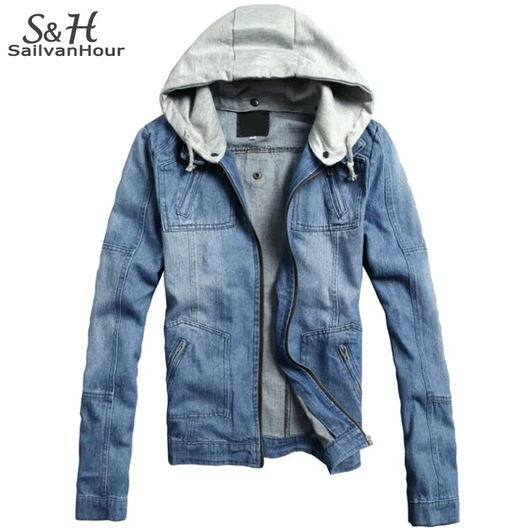 2015 New Autumn/Winter Thick Denim Jacket Men Casual Jeans Coats Men ...