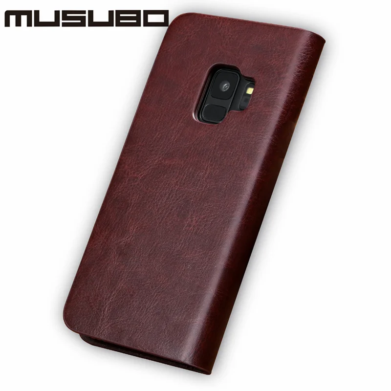 Musubo Роскошный Кожаные чехлы Чехол для samsung Galaxy S9 плюс S8 + S7 края примечание Note 9 8 5
