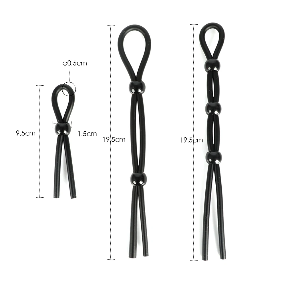 Reusable Adjustable Penis Ring For Men Dick Bondage Rings Delay Premature Ejaculation Lock Rings for Men Adult Sex Toy Products (14)