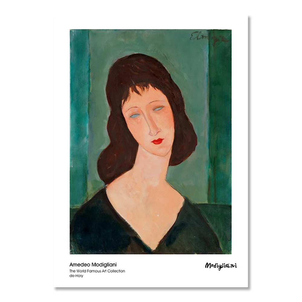 Современный Vogue Женский портрет от Amedeo Modigliani холст печать живопись плакат Настенные картины для гостиной домашний Декор стены Искусство - Цвет: 7