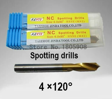 

Free shipping 2PCS M4.0 containing cobalt 120 degree chamfer drill positioning centre bit