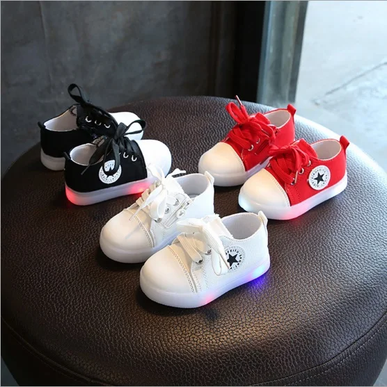 

first walkers luminous Kids sandals Children sneaker baby kids Shoes For Boys trainer Girls tenis New fashion soft color shoes