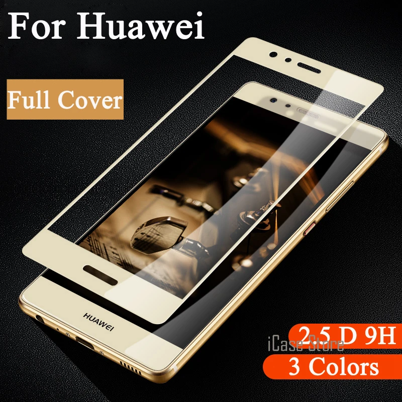 Цвет полное покрытие закаленное Стекло для Huawei P9 Lite P8 НУА Вэй слава 6X6 7 Nova V8 плюс P10