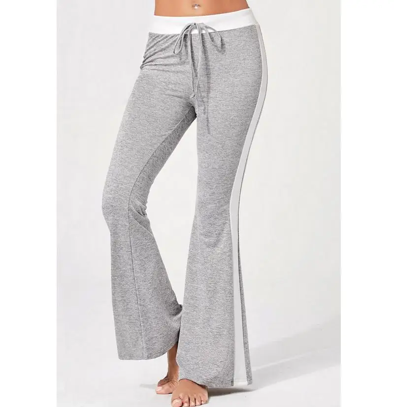 2019 Casual Slim High Waist Flare Wide Leg Palazzo Long