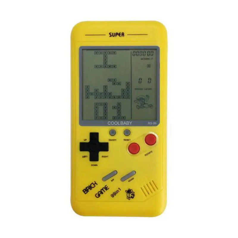 Small Handheld Game Console For Children Students Classic Nostalgia Puzzle Built-In Variety Of Games Classic Tetris Game 