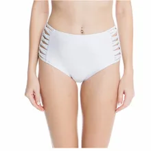 Двухсекционный раздельный купальник бикини, Летний Пляжный женский купальник на бретельках с высокой талией, женский купальник