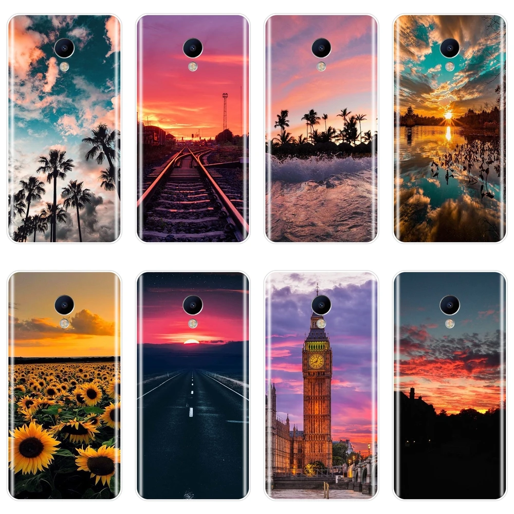 

Phone Case For Meizu M6 M5 M3 M2 Note Sunflower Sun Sky Silicone Soft Back Cover For Meizu M6 M6S M6T M5 M5C M5S M3 M3S M2