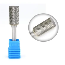 Tungsten Carbide Burr File 1/2 Inch Head with 1/4 Inch Shank Metalworking Drilling Polishing Bur Bit for Rotary Die Grinder