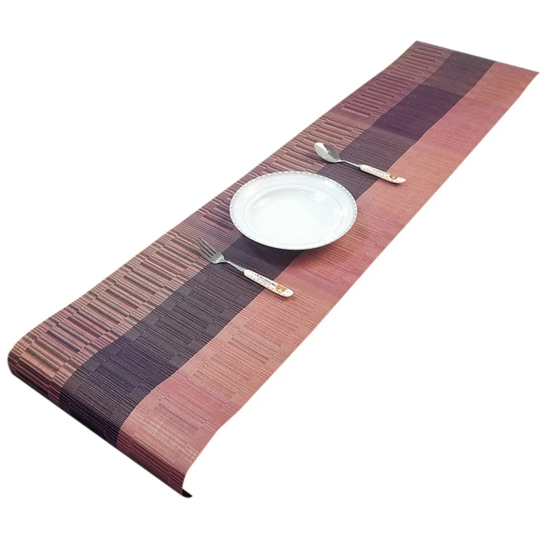 New 30 X 150cm Table Runner Modern Household Dining Table Runner Simple Style Table Decoration Insulated Tablecloth - Цвет: Reddish brown