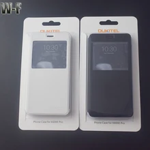Original Oukitel K6000 Pro Case Leather Wallet Slim View Window Flip Leather phone Cover with Hall Switch for Oukitel K6000 Pro