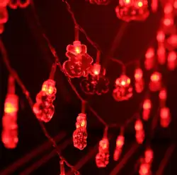 СВЕТОДИОДНЫЙ красный цвет decorationl свет шнура Главная праздник цветных свет батареи box лампы строка 1,5 m 10 светодиодный