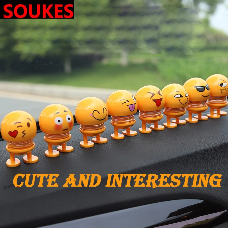

2019 New Car Ornaments Smiley Shaking Head Dolls For Chevrolet Cruze Aveo Captiva Lacetti TRAX Sail Epica Lada Granta Kalina
