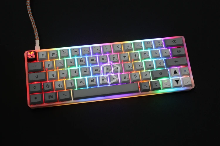 Gh60 светящийся чехол прозрачный чехол белый/черный чехол для xd60 xd64 покер poker2 poker3