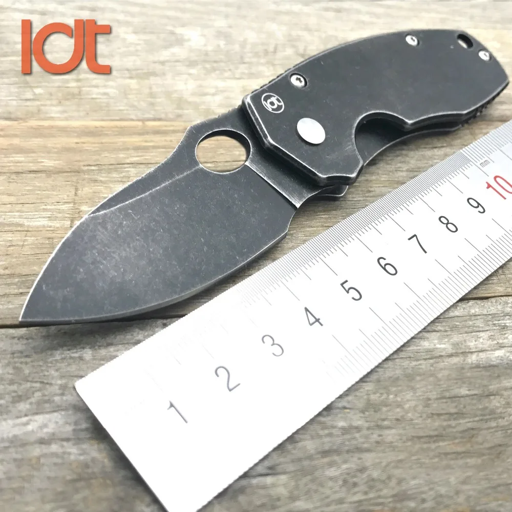 Online LDT KW06 cuchillos plegables D2 cuchillo de mango de acero de supervivencia de caza de bolsillo táctico de Camping militar al aire libre herramienta EDC