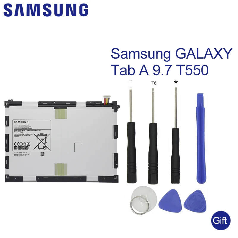 

Samsung Replacement Tablet Battery EB-BT550ABE For Samsung Galaxy Tab A 9.7" SM-T550 SM-P550 SM-T555C SM-T555 SM-P351 6000mAh
