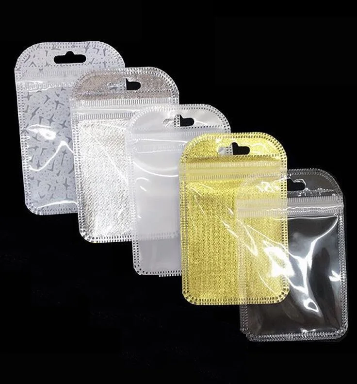 

Inner size 4.5x6cm/6x8cm Small Ziplock Bag Mini Plastic Bag for Packaging Earring Transparent Storage Bag Small Gift Bags 50pcs