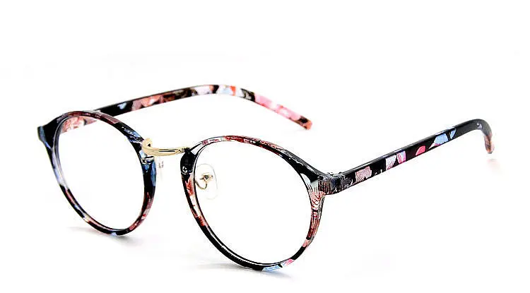 Калейдоскоп очки Оптические очки оправа бостонские очки близорукость оправа чистые прозрачные очки для женщин и мужчин Цветочная оправа - Цвет оправы: black flower